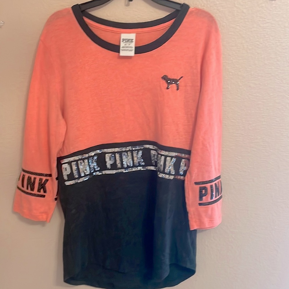 PINK sequenced, long sleeve top